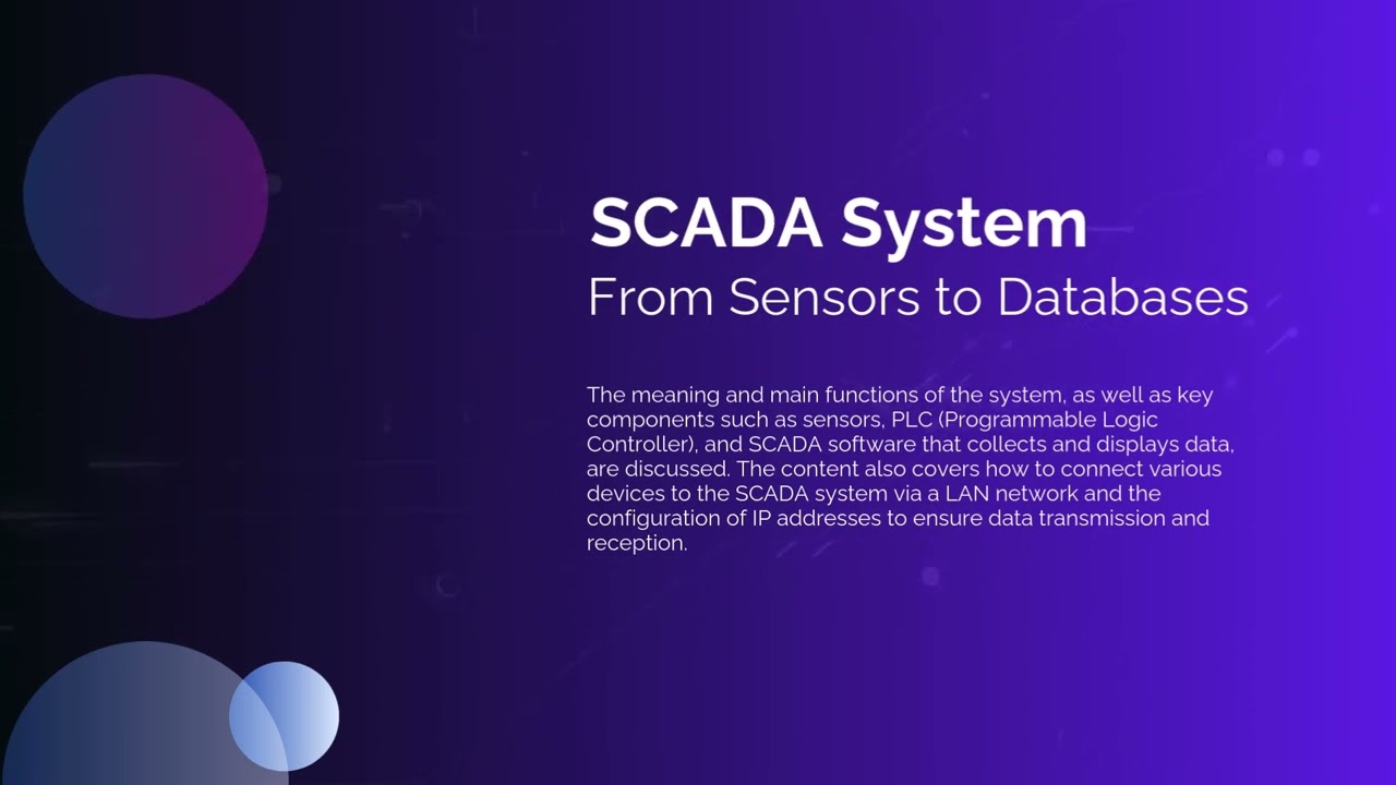 SCADA System - From Sensors to Databases
