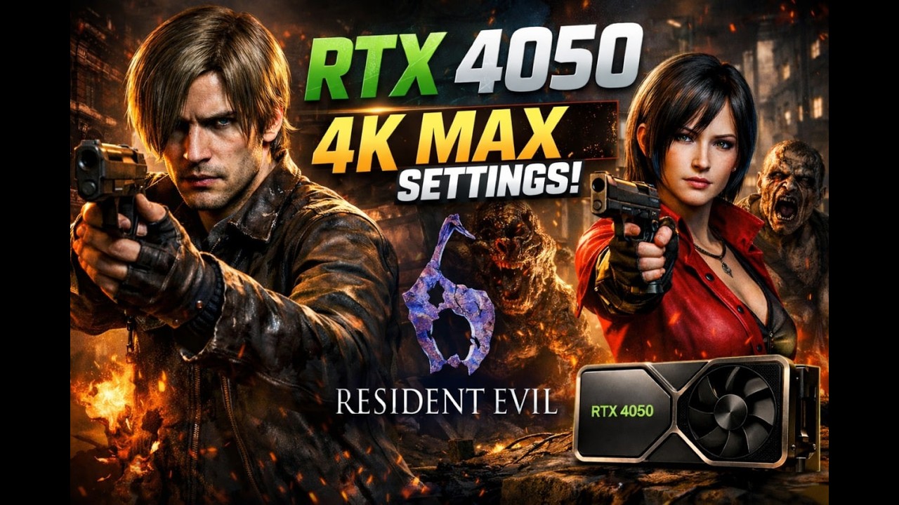 🔥 RTX 4050 Running Resident Evil 6 at 4K MAX – Can It Handle It?