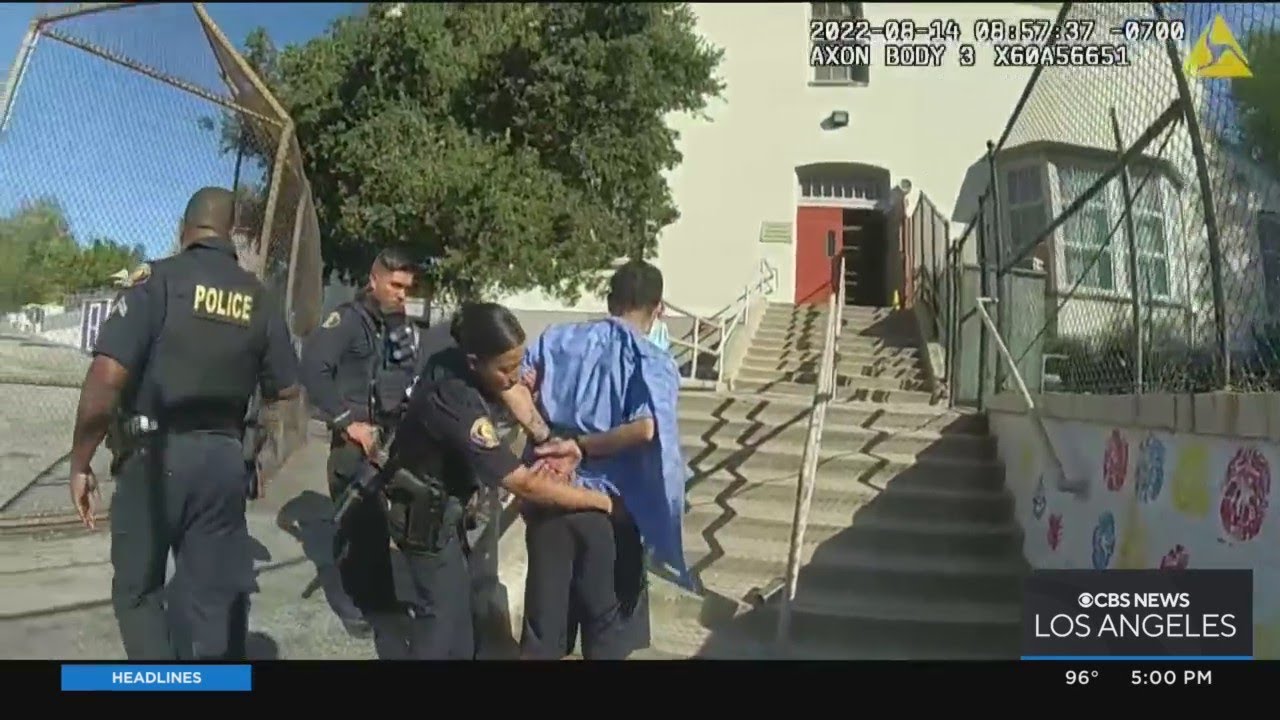 Only On 2: Pasadena police release body-cam footage of temporarily detained school custodian
