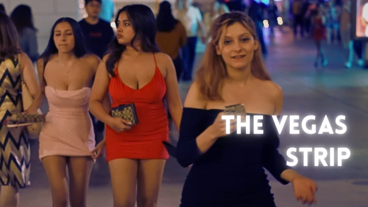 Las Vegas Strip at night - People Watching, Featuring Caesars Palace, Rock N Roll Marathon 2024