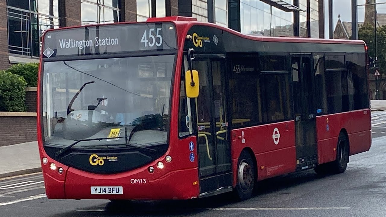 Optare MetroCity Go Ahead London Metrobus OM13 YJ14 BFU Route 455