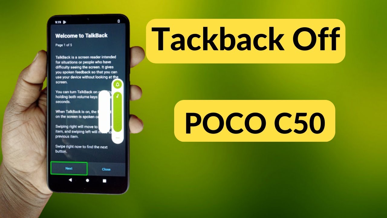 Poco C50 Talkback Off, how to fix screen touch TalkBack | How To Turn Off Talkback in Poco C50