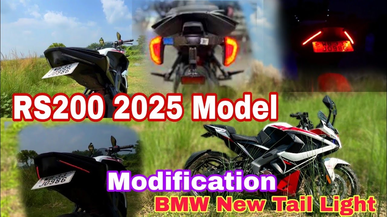 RS200 NEW MODEL 2025 TAIL LIGHT MODIFICATION | BMW INTRIGRATED TAIL LIGHT | ROLEX RIDER