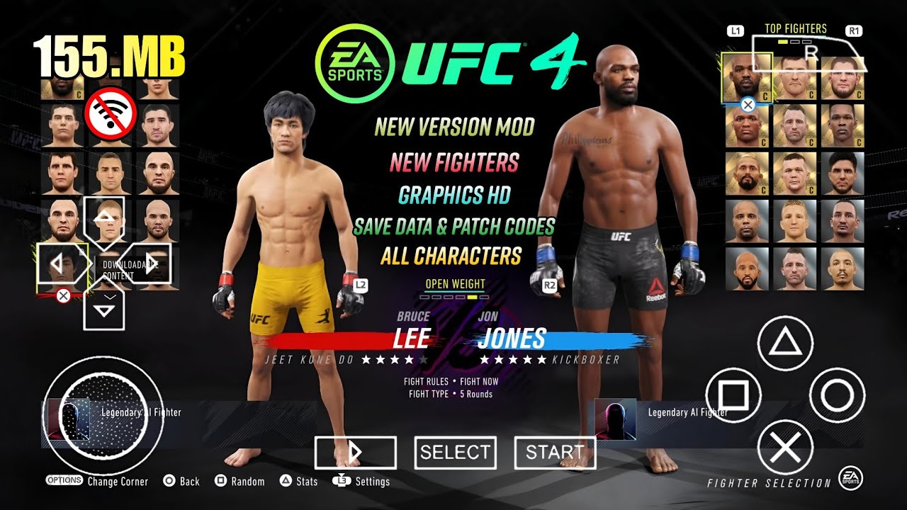 UFC 4 Mobile PPSSPP Android Offline Mod UFC 2010 | ОБНОВЛЕНИЕ | Полный персонаж | Геймплей игры U...