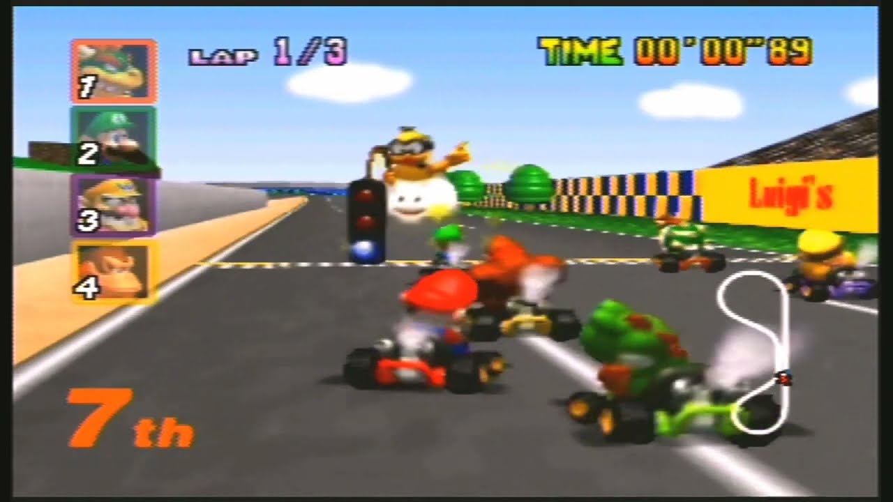 Retro Gaming with Mario Kart 64 - 100cc Mushroom Cup Mad Dash