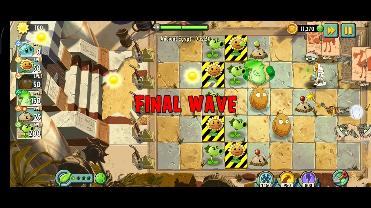 Playing pvz2 