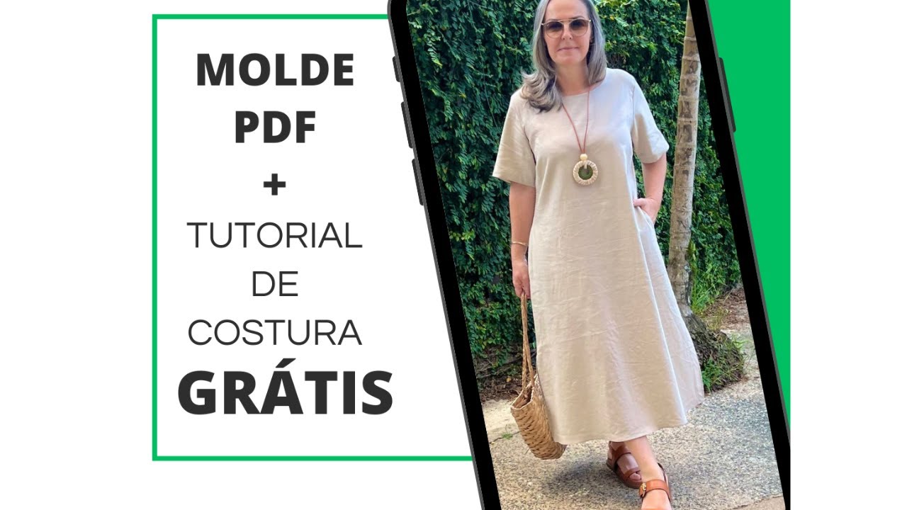 Corte e costura Vestido Milionário + molde grátis
