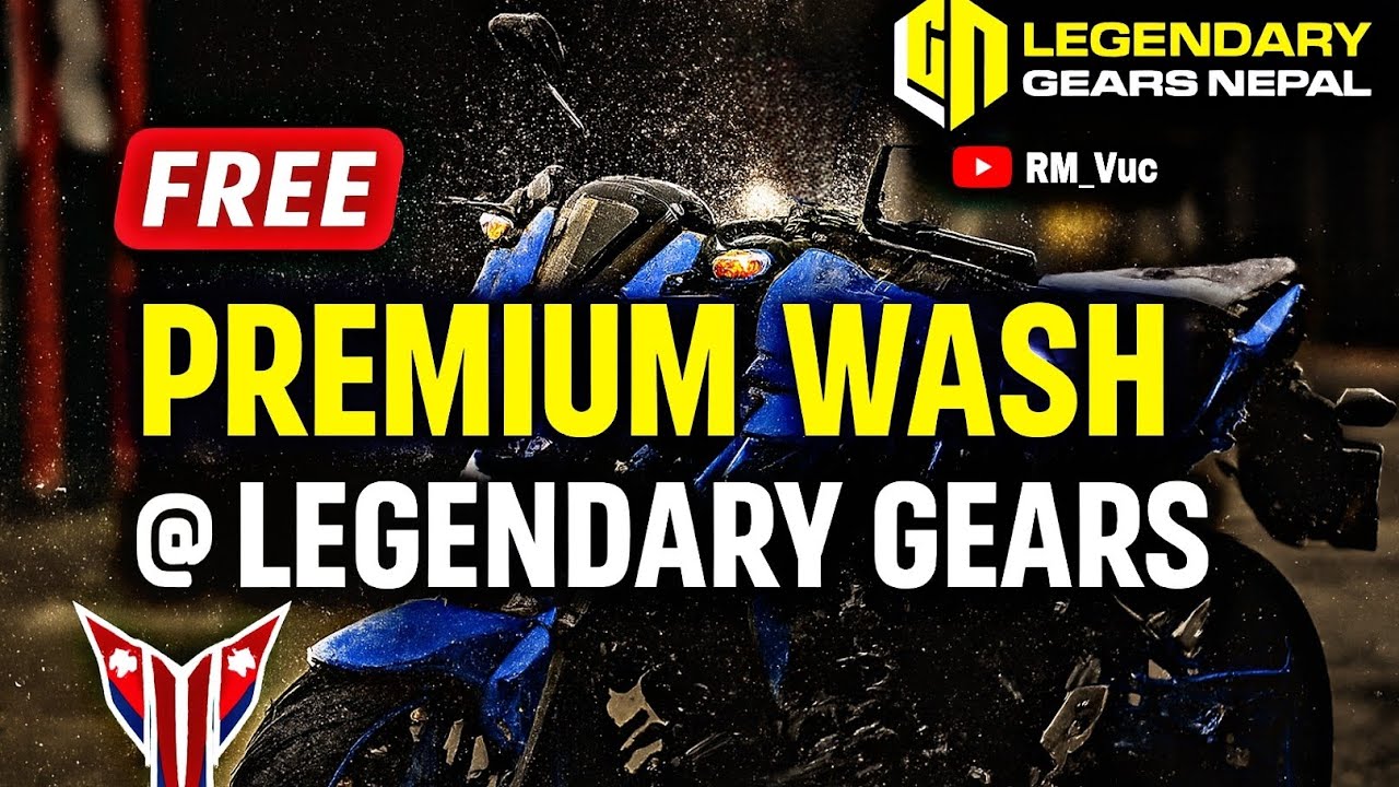 Free Premium Bike Wash at Legendary Gears Nepal 🚿  Must-Visit Spot for Riders!