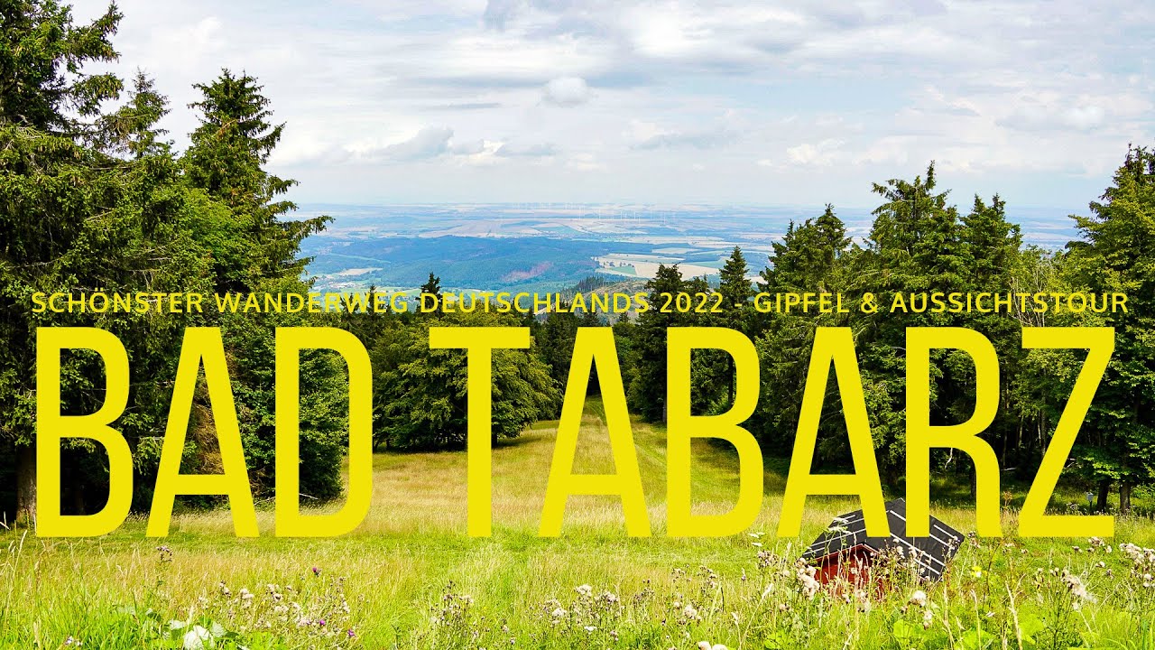 🇩🇪 BAD TABARZ - Deutschlands schönster Wanderweg 2022 - Gipfel & Aussichtstour, Thüringen, Rennsteig