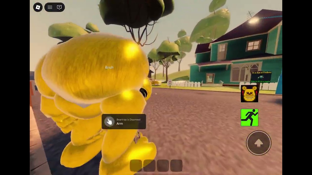 Playing Run From Fast Fredbear and Breaking Fredbears Ankles