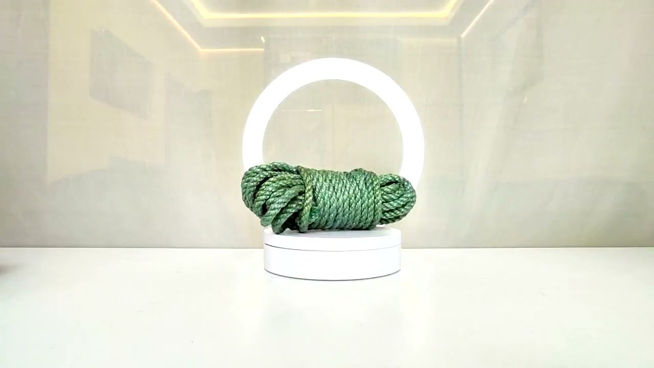 Jute Bondage Rope for Shibari Light Blue Color