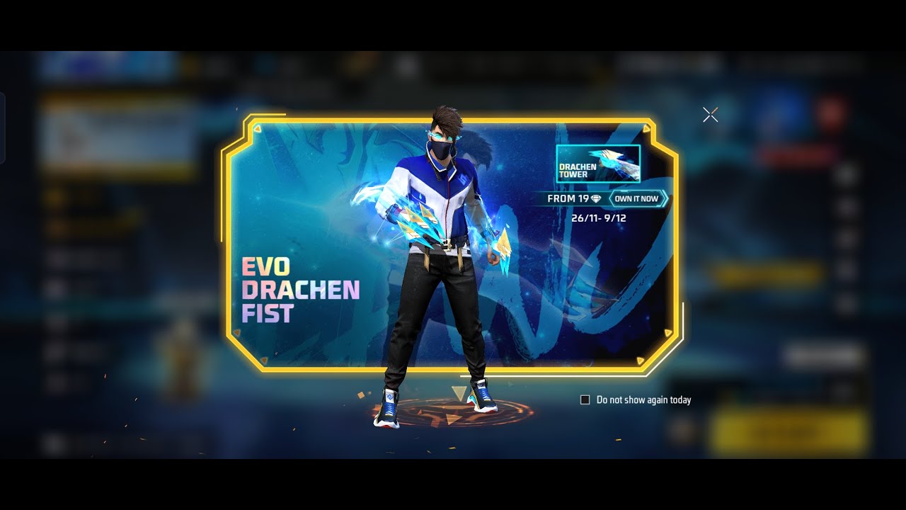 Garena Free Fire - Galaxy Tower (Drachen Fist) Evo Fist Skin