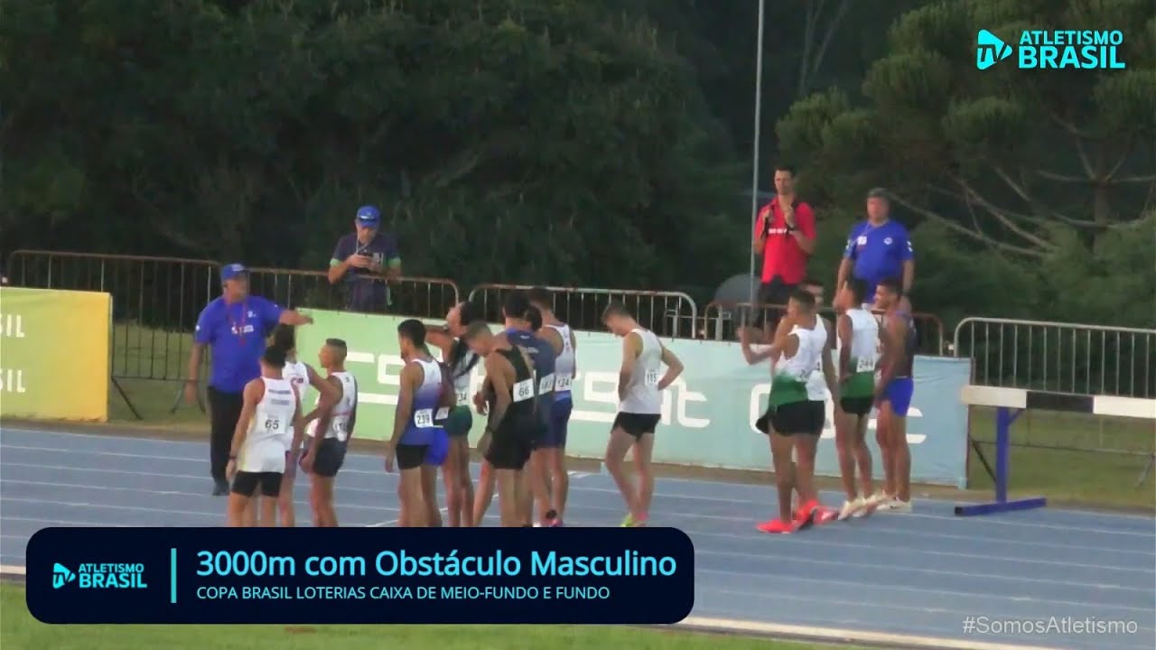 Final 3000m masculino c/obstáculos COPA BRASIL CAIXA MEIO FUNDO E FUNDO 2023 -Atletismo Brasil- 🏃