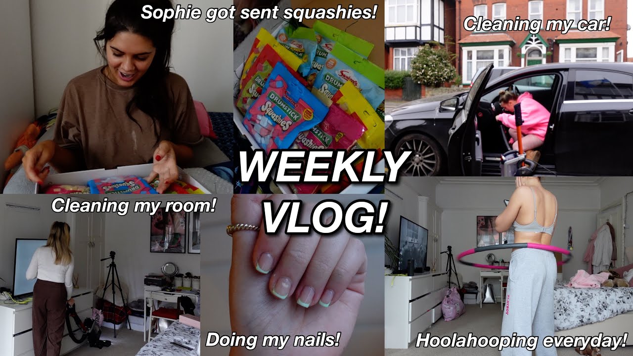 LOTS OF CLEANING, SOPHIE GOT SENT HER FAVOURITE SWEETS & HOOLA HOOPING EVERYDAY | WEEKLY VLOG 13