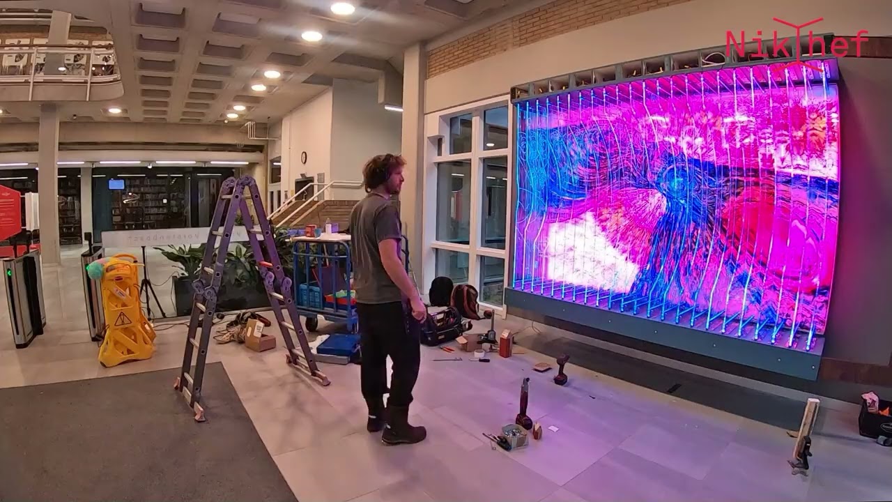 DAY 8 - Installation Artwork Jop Vissers Vorstenbosch @ Nikhef