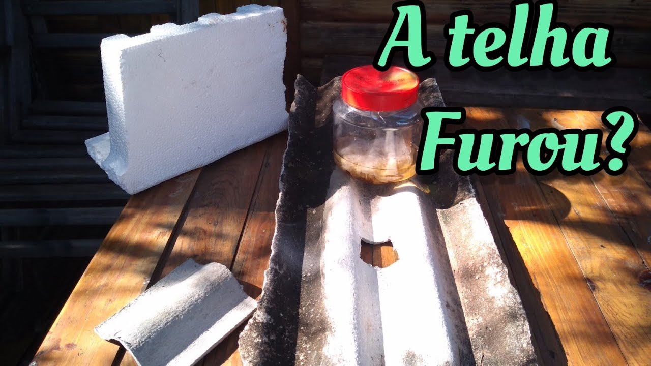 Como tampar furo em telhas