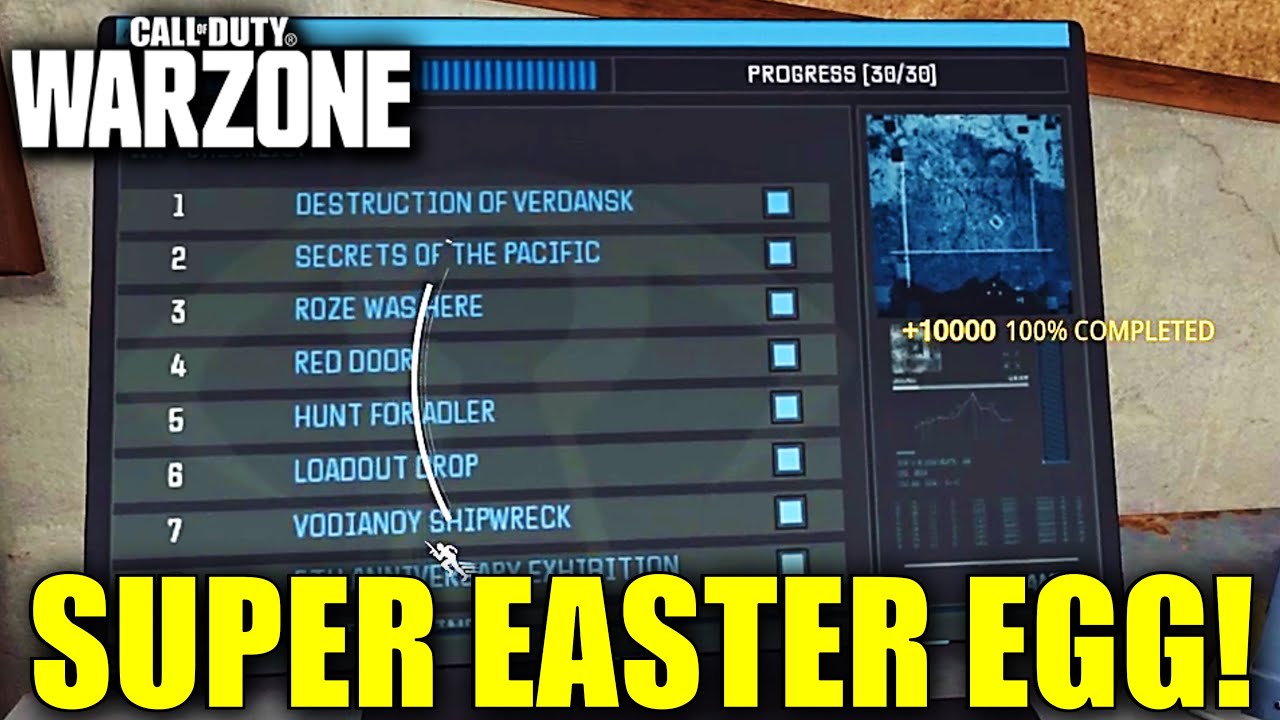 Verdansk 2025 Super Easter Egg Guide! How to Complete/Unlock all 30 Computer Challenges in Warzone
