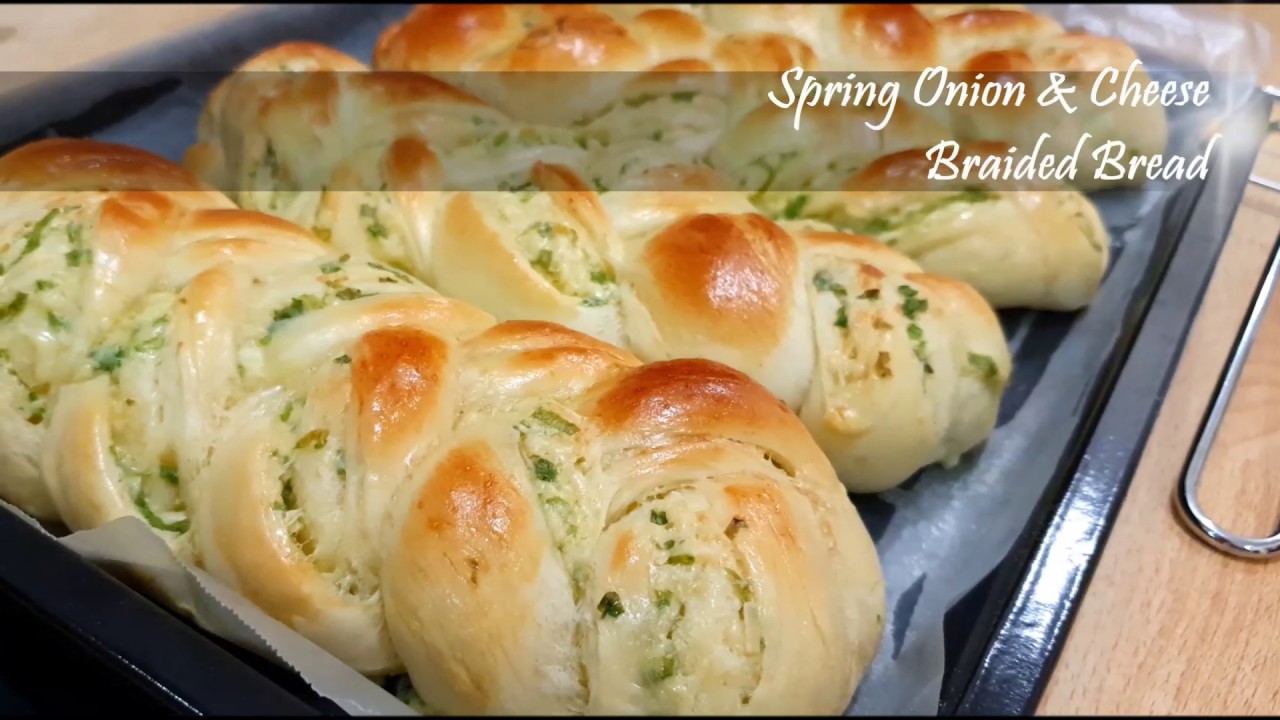 Spring Onion & Cheese Braided Bread