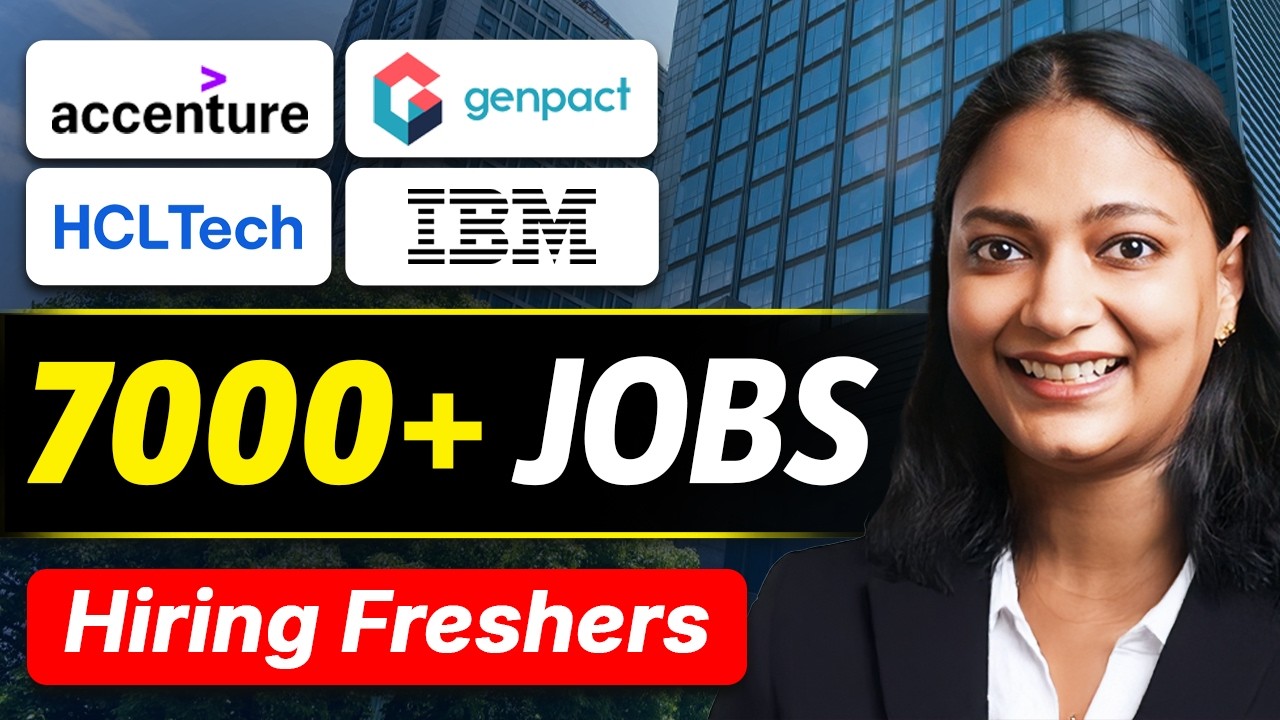 7,000+ Jobs Open! Accenture, Genpact & HCLTech Hiring Freshers 2026 | Up to ₹6 LPA