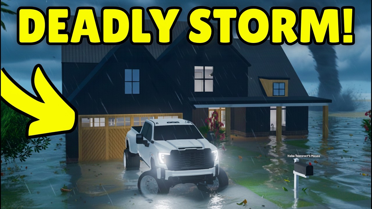I Survived a DEADLY Storm With My New Lifted Truck in Roblox Southern Mudding Offroading