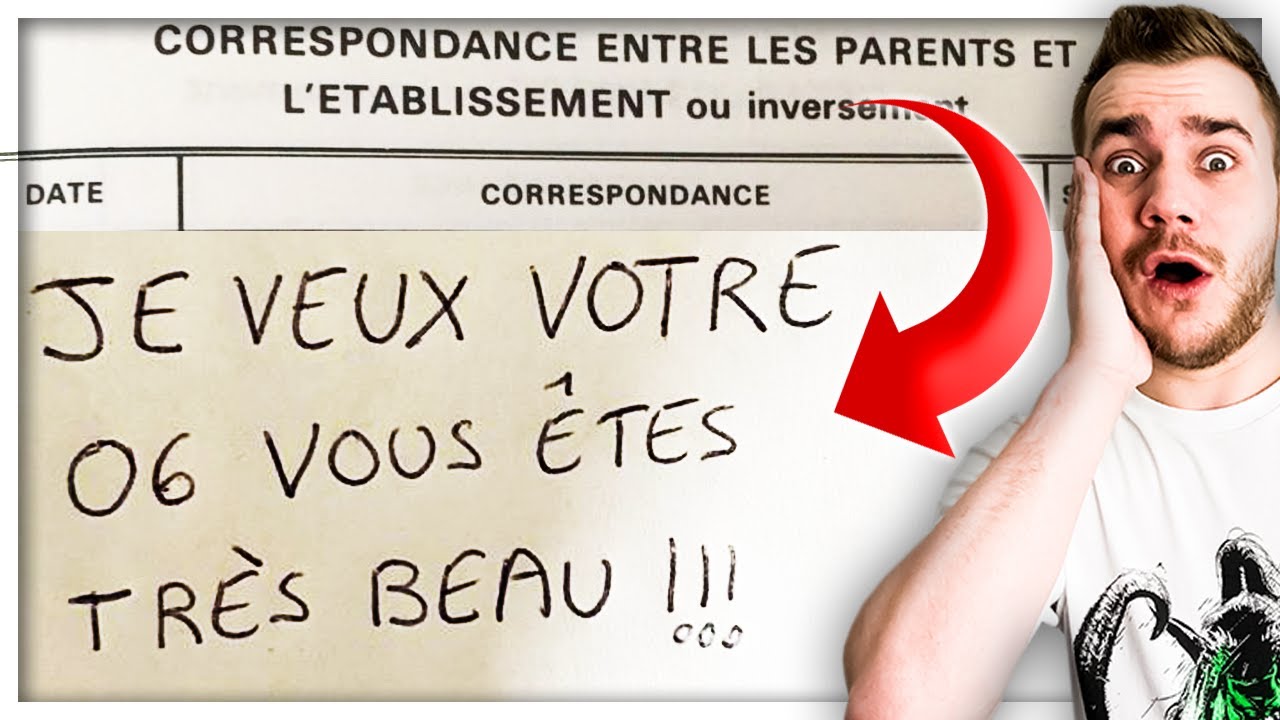 LES PIRES MOTS DANS LE CARNET ! PROFS VS PARENTS