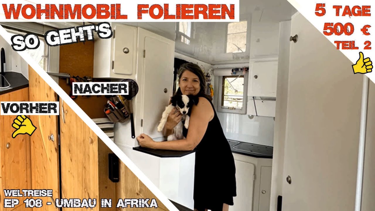 TOP oder FLOP? Wir folieren die Möbel im Pickup Camper/Wohnmobil! 500€ in 5 Tagen DIY | EP 108