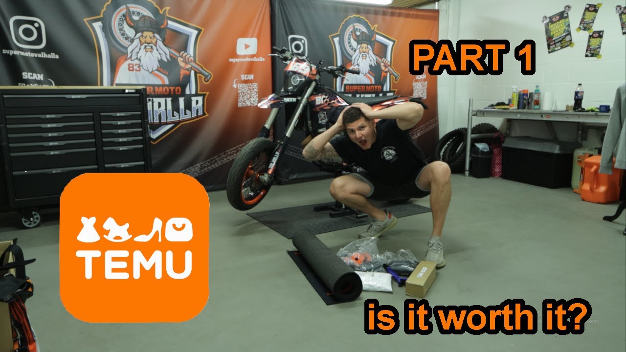 I BOUGHT PARTS FOR MY SUPERMOTO ON TEMU PART 1- SuperMotoValhalla -