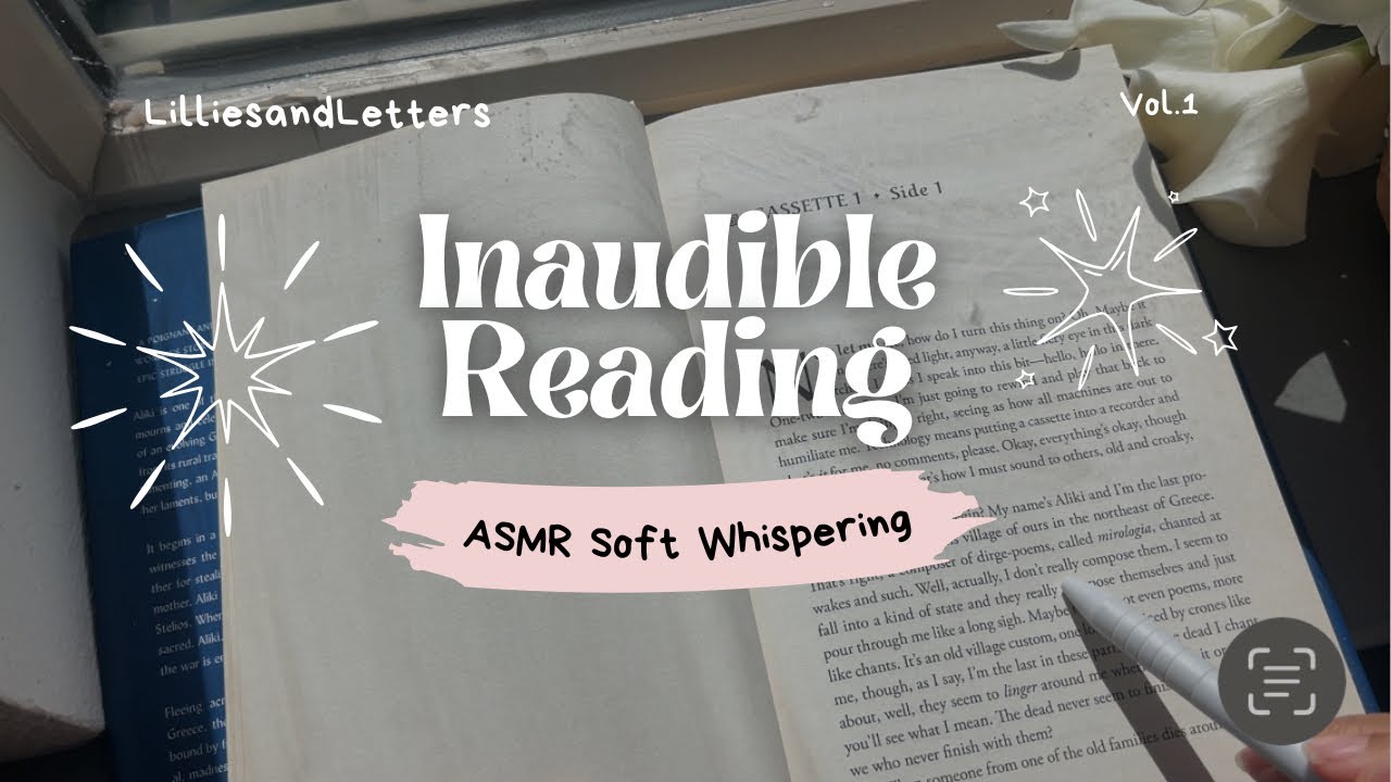 ASMR Inaudible Book Reading | Clicking Noises | Soft whispering | Relaxing Voice