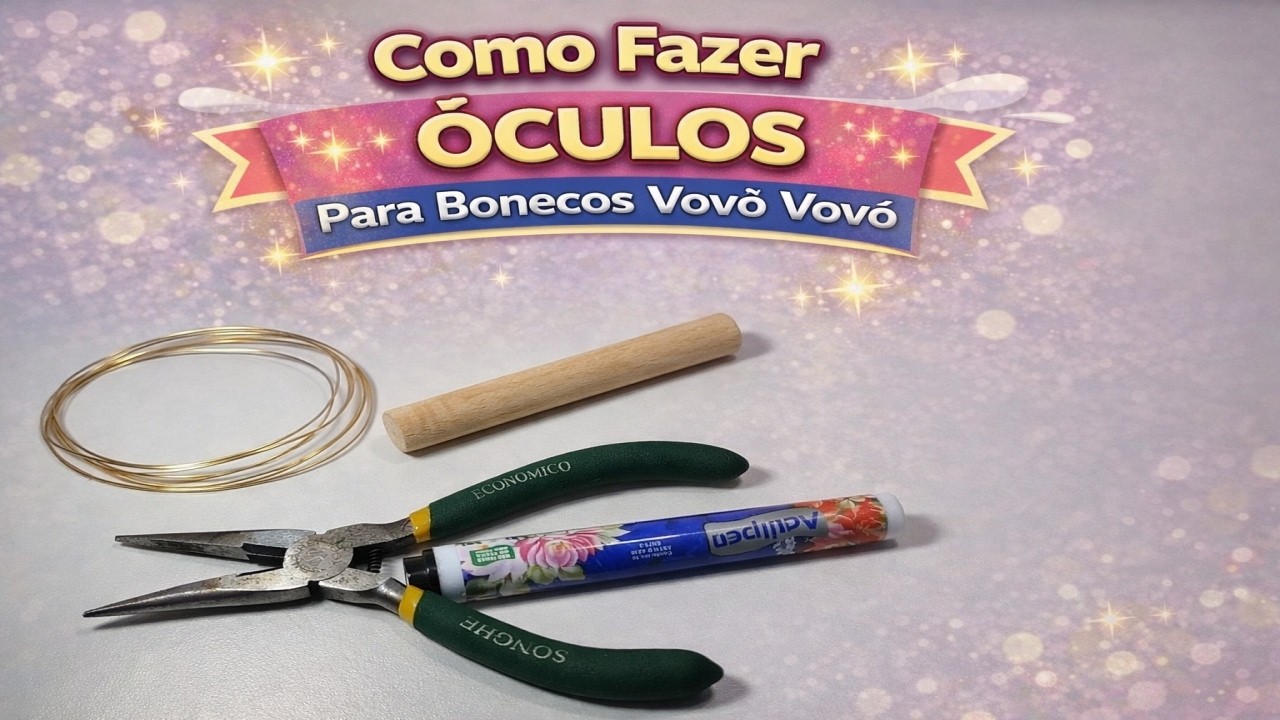 Como Fazer Óculos Para Bonecos Vovô Vovó
