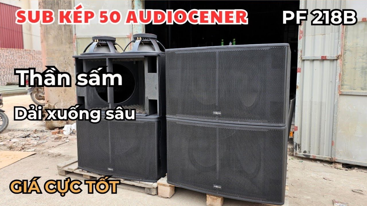 Si&ecirc;u sub k&eacute;p 50 Audiocenter PF218B ĐẲNG CẤP Uy Lực -  &Ecirc;m - Độ phủ rộng