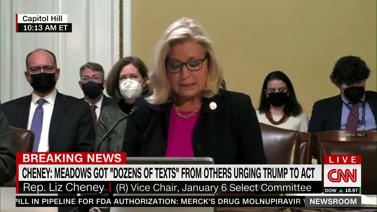 Vice Chair Cheney at Rules Committee Meeting - Criminal Contempt Referral Against Mark Meadows