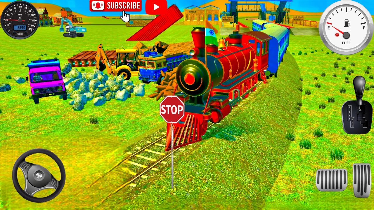 JCB🚜Unloading Stone🪨Truck &Tractor #Game #jcb #gaming #part50