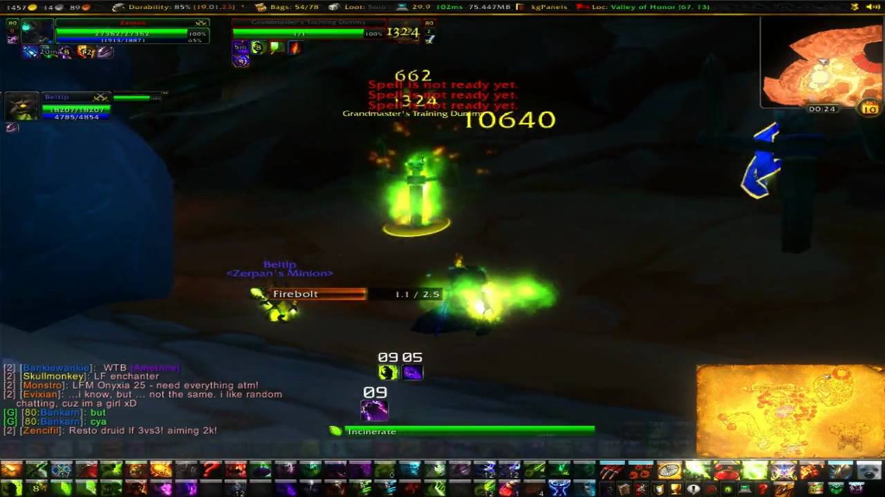 World of Warcraft: Warlock Fel Fire
