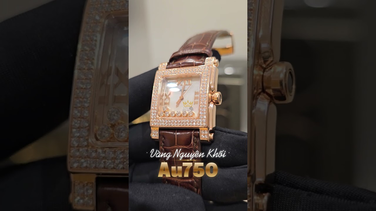 Đồng hồ Chopard Happy Sport dành cho quý cô yêu thích sự lấp lánh của kim cương và vàng Au750.