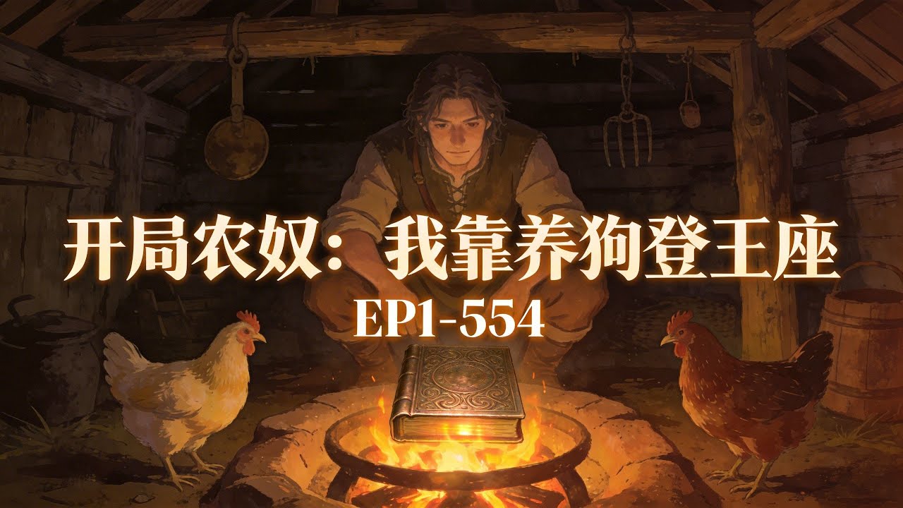 🔥《开局农奴：我靠养狗登王座》EP1-554💥穿越至异大陆的罗林，成为一个农奴。 意外获得一块铜皮书，在决定炖两只鸡时，终于解锁了铜皮书饲养秘密。#爽文#小說#有声书#漫画
