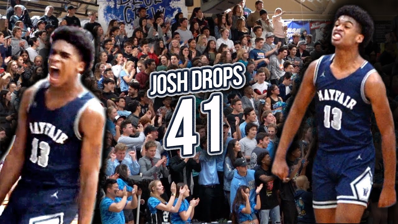 Josh Christopher Drops 41 in 2nd CIF Game! TURNT Up Crowd!! Mayfair vs Villa Park