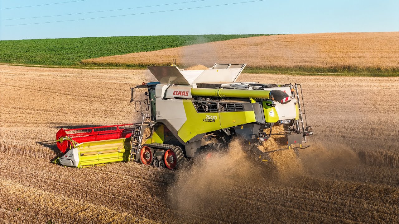 🌾💨 Lexion 7500 TERRA TRAC de l'ETA MATRION + NEW MF LB 2234XD 2025 France 🇫🇷