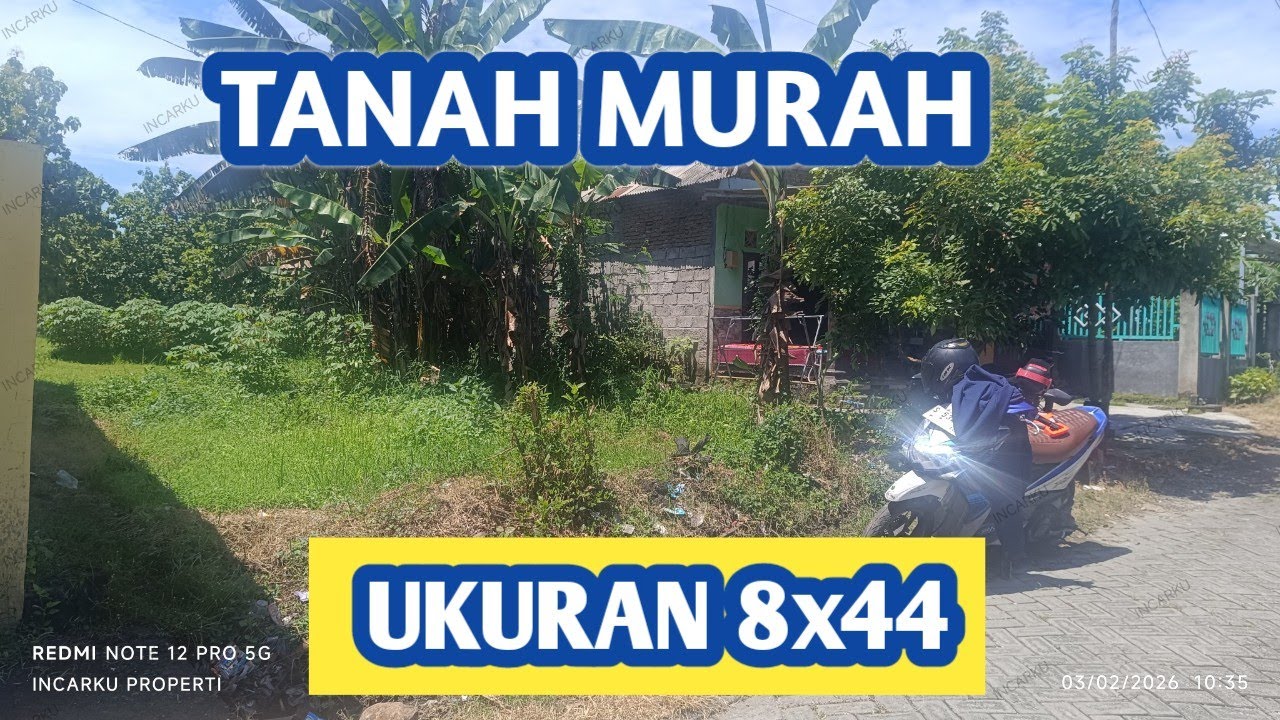 (SOLDOUT) Miliki tanah pekarangan ukuran 8x44