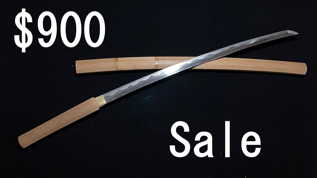 Authentic NIHONTO Katana, Great Hamon Mumei, Edo Period, Antique Samurai Sowrd