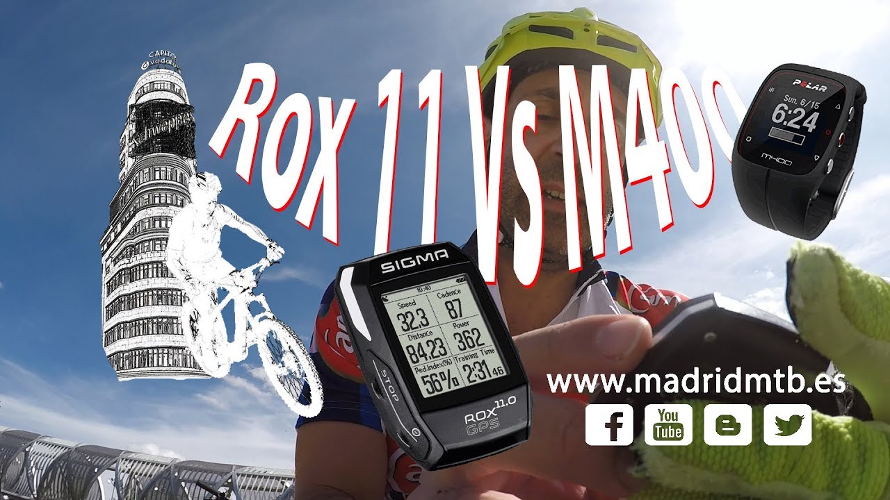 DIFERENCIAS EN MEDIDA GPS en SIGMA ROX 11 Vs POLAR M400