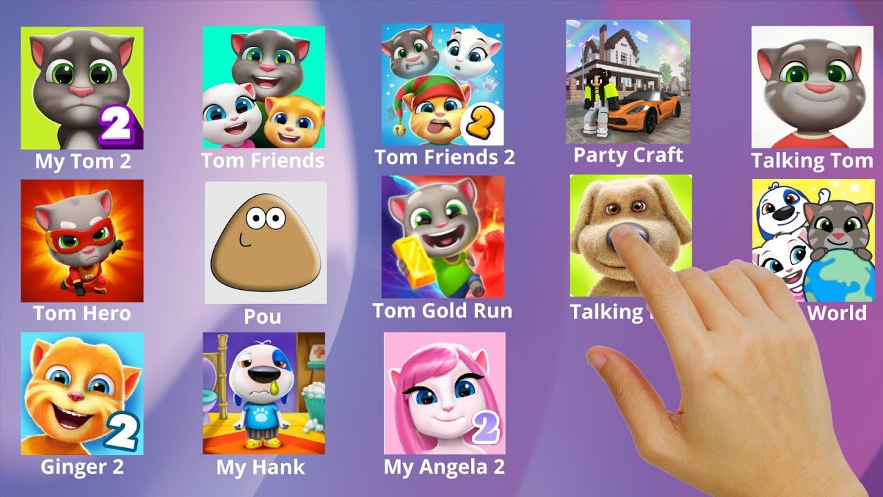 Talking Tom,Talking Ginger,Talking Angela,Talking Hank,Kpop Demon Hunters, Roblox,My Pets Gameplay