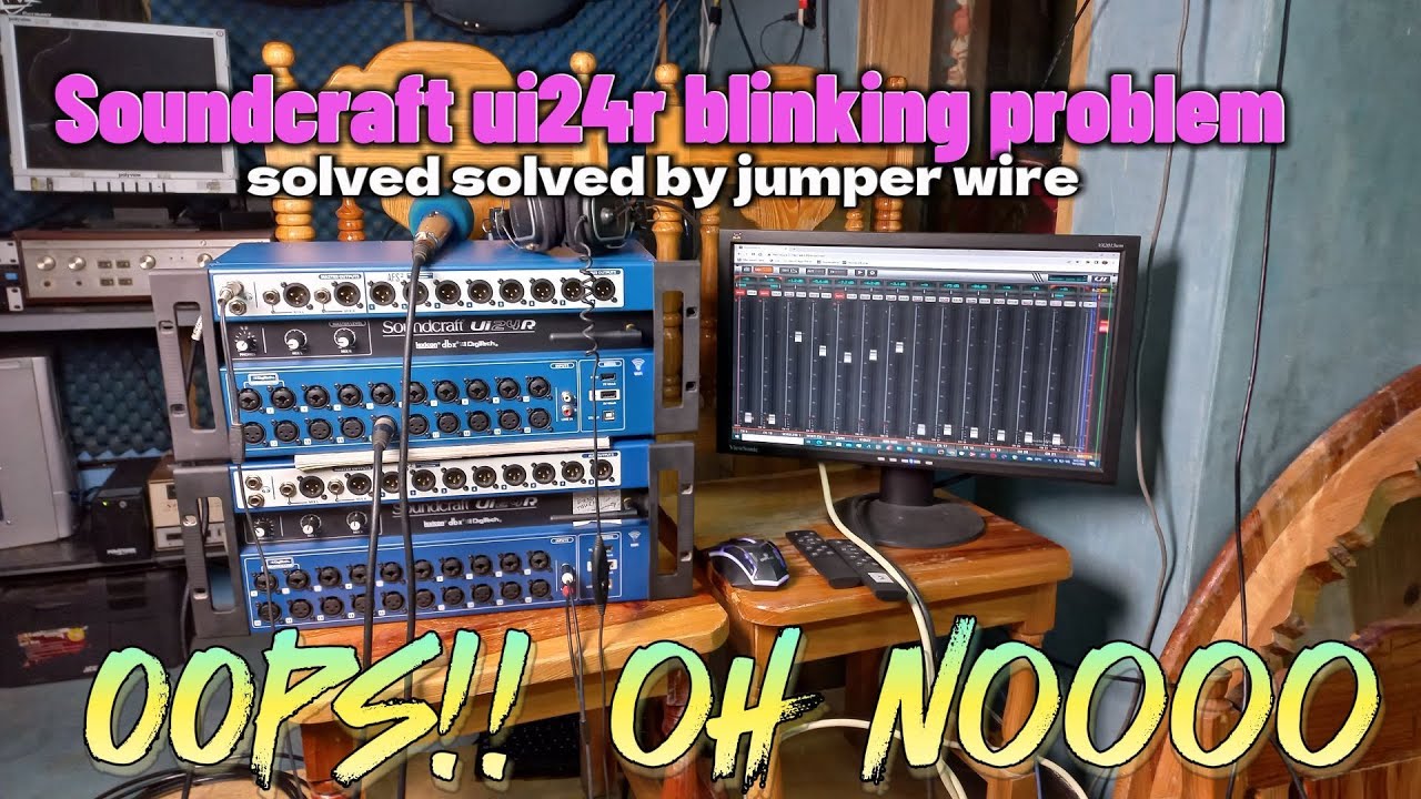 Проблема с миганием Soundcraft ui24r