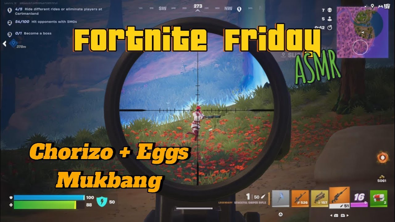 ASMR | South Park Collab + Eating Lunch 🥚 | Fortnite Solo | Ear to Ear Soft Whispers