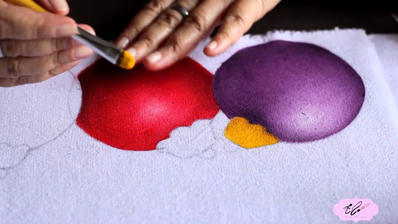 Pintura em tecido -  Eliane Nascimento: Bola de natal.