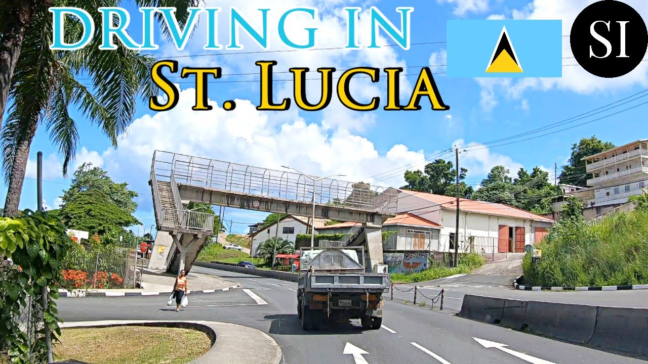 Driving Tour of St Lucia 🇱🇨| Castries-Gros Islet Highway | Caribbean | 4K