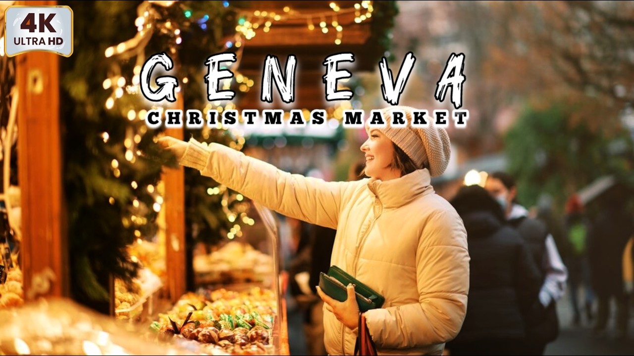 Exploring Geneva's Christmas Charm: A Festive Walking Tour, 4K