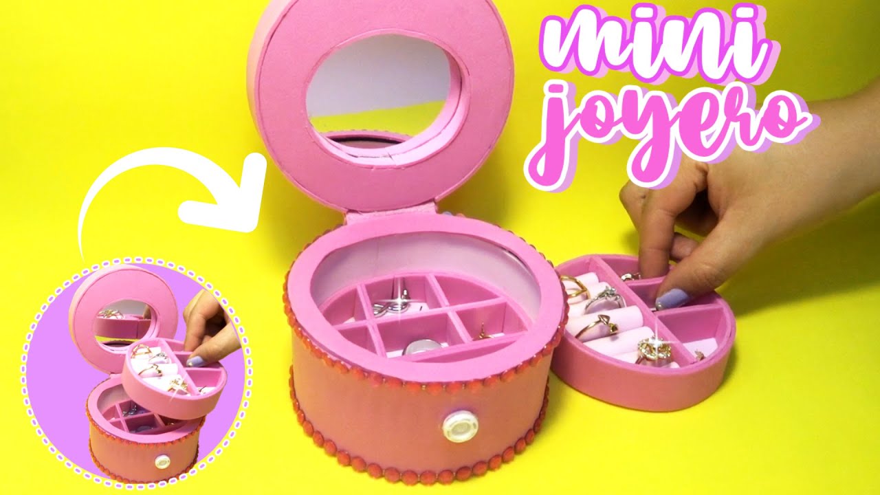 como hacer un joyero con latas de atún|| mini ORGANIZADOR DE JOYAS