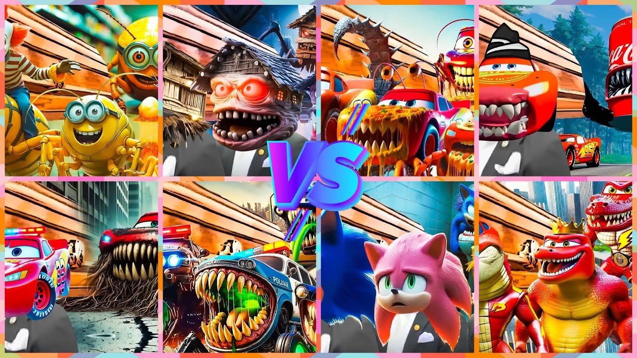 8 Monsters EXE Challenge - Spinning Wheel 72  Tiles Hop EDM Rush