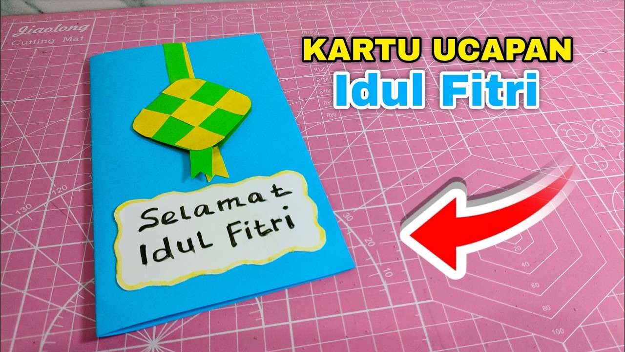 Cara membuat kartu ucapan idul fitri