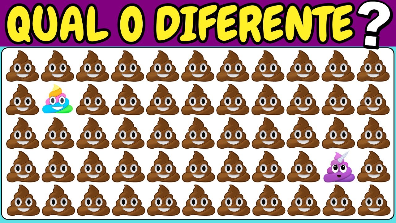 🧠👀ACHE O EMOJI DIFERENTE EM 18 MINUTOS Edi&ccedil;&atilde;o Desafio dos Emojis NIVEL DIFICIL